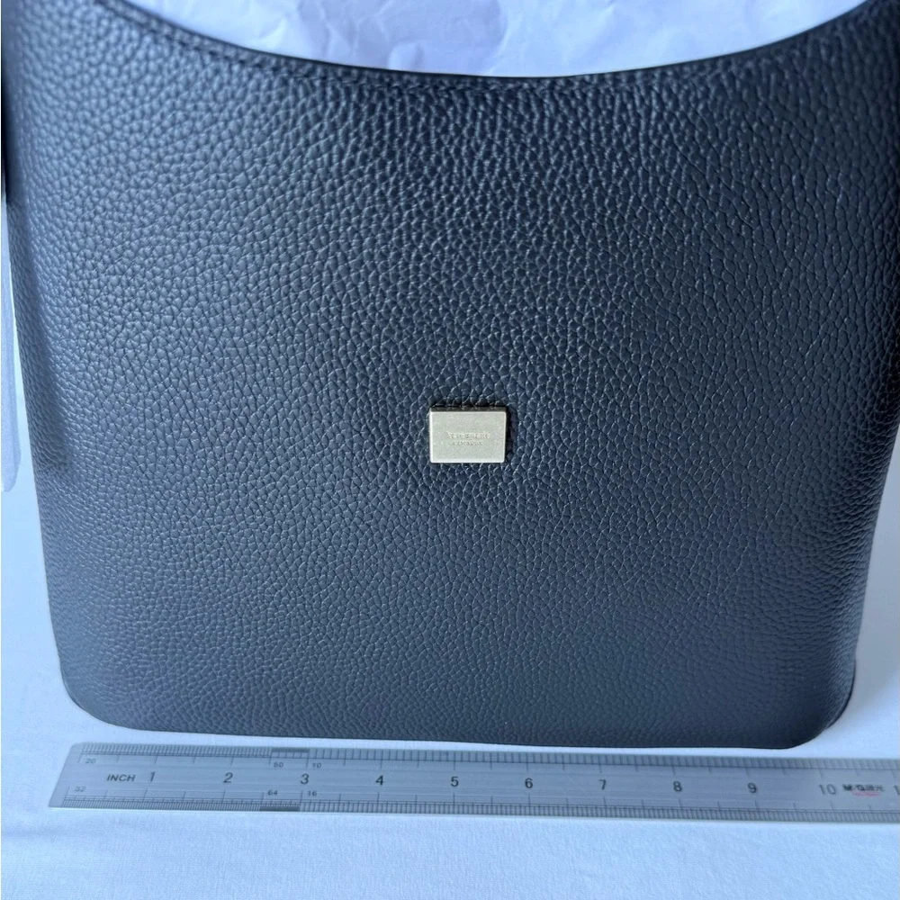 NWT Kate Spade Deco Crossbody Tote Handbag Black/Gold KI557